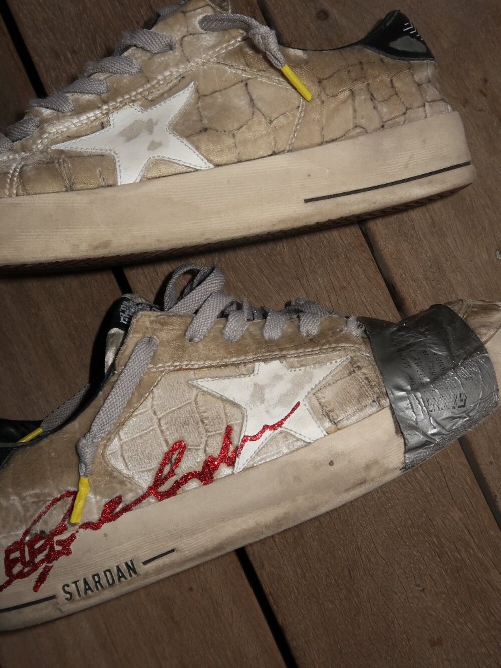 RARE Men's Golden Goose Duct Tape Stardan Sneakers US 10.5 / EU 43 - Picture 2 of 10